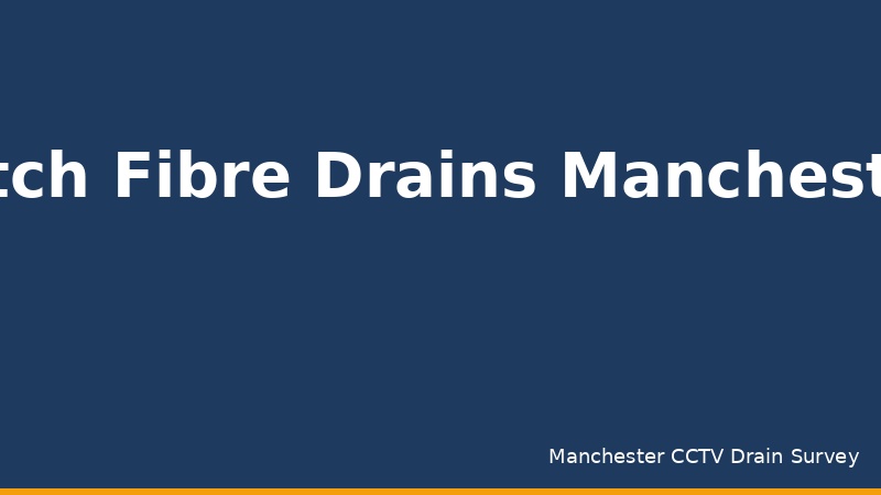 Pitch Fibre Drains in Manchester: Risks, Detection, and Repair